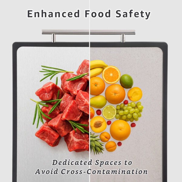 HKCBSLLHT1.PT01 Doubled-Sided Titanium & Wheat Straw Polypropylene Cutting Board