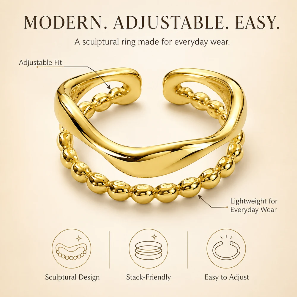 Sculptural Crochet Ring - Design details